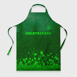 Фартук кулинарный Galatasaray - green gradient посередине, цвет: 3D-принт