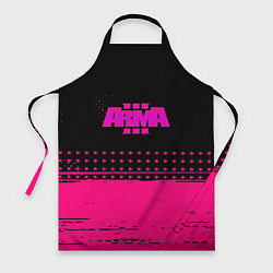 Фартук кулинарный ARMA розовая геометрия, цвет: 3D-принт