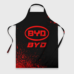 Фартук кулинарный BYD - red gradient, цвет: 3D-принт