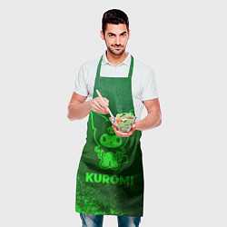 Фартук кулинарный Kuromi - green gradient, цвет: 3D-принт — фото 2
