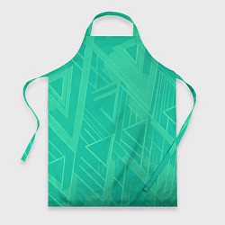 Фартук Мятный зелёный однотонный геометричный