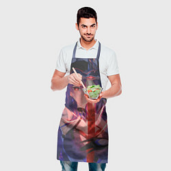 Фартук кулинарный Honkai Star Rail Black Swan beauty, цвет: 3D-принт — фото 2