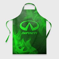 Фартук кулинарный Infiniti - green gradient, цвет: 3D-принт