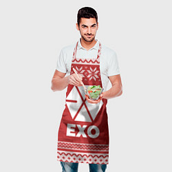 Фартук кулинарный Новогодний Exo, цвет: 3D-принт — фото 2
