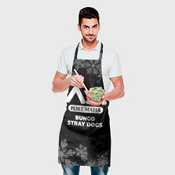 Фартук кулинарный Снежный Bungo Stray Dogs, цвет: 3D-принт — фото 2