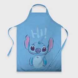 Фартук кулинарный Stitch says hi, цвет: 3D-принт