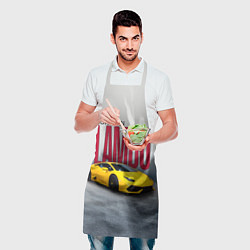 Фартук кулинарный Итальянский суперкар Lambo Huracan, цвет: 3D-принт — фото 2