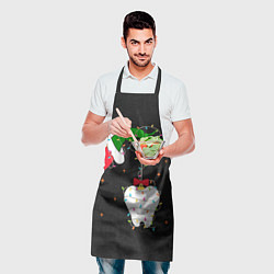Фартук кулинарный Гринч похищает у зубной феи, цвет: 3D-принт — фото 2