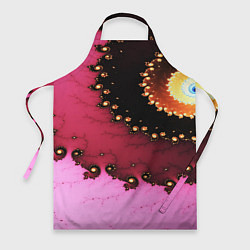 Фартук Фрактал узор розовый