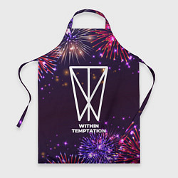 Фартук кулинарный Праздничный Within Temptation, цвет: 3D-принт