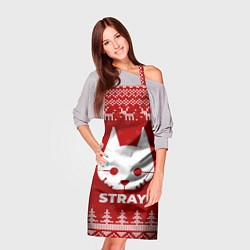 Фартук кулинарный Новогодний Stray с оленями, цвет: 3D-принт — фото 2