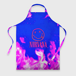 Фартук кулинарный Nirvana neon flame, цвет: 3D-принт