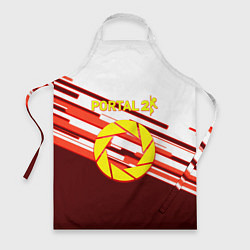 Фартук кулинарный Portal geometry game, цвет: 3D-принт