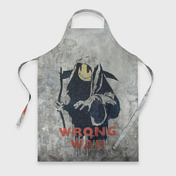 Фартук кулинарный Banksy - wrong war, цвет: 3D-принт