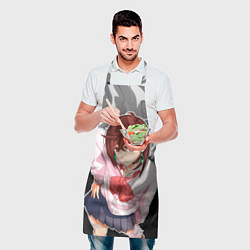 Фартук кулинарный Дандадан: Момо Аясэ, цвет: 3D-принт — фото 2