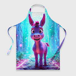 Фартук Ослик в неоновых искрах