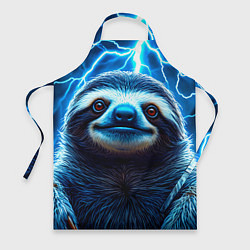 Фартук кулинарный Ленивец в разрядах молний, цвет: 3D-принт