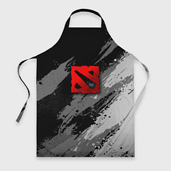 Фартук кулинарный Dota 2 - монохромный серый, цвет: 3D-принт