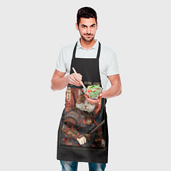 Фартук кулинарный Все дуреют с этих самураев, цвет: 3D-принт — фото 2