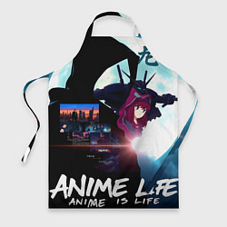 Фартук кулинарный Anime is life, цвет: 3D-принт