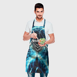 Фартук кулинарный Neon glow - Metallica, цвет: 3D-принт — фото 2