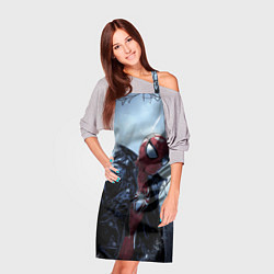 Фартук кулинарный Человек-паук в куртке, цвет: 3D-принт — фото 2