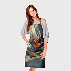 Фартук кулинарный Маленький толстый человек-паук, цвет: 3D-принт — фото 2