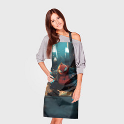 Фартук кулинарный Толстый человек-паук, цвет: 3D-принт — фото 2