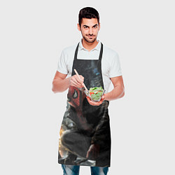 Фартук кулинарный Человек-паук и поздняя ночь, цвет: 3D-принт — фото 2