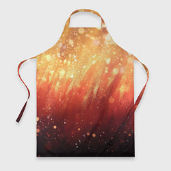 Фартук кулинарный Желто-красная текстура блестящая, цвет: 3D-принт