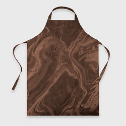 Фартук кулинарный Коричневый абстракция в точку, цвет: 3D-принт