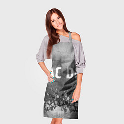 Фартук кулинарный AC DC - grey gradient посередине, цвет: 3D-принт — фото 2
