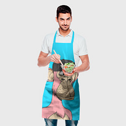 Фартук кулинарный NFT pink ape, цвет: 3D-принт — фото 2