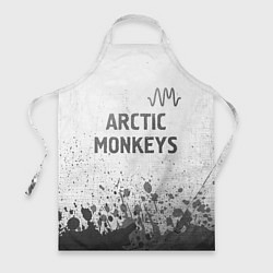 Фартук кулинарный Arctic Monkeys - white gradient посередине, цвет: 3D-принт