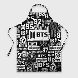 Фартук Bangtan Boys pattern black