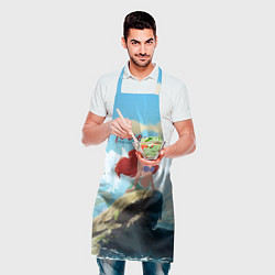 Фартук кулинарный Ariel I love the ocean - русалка - beautiful big p, цвет: 3D-принт — фото 2