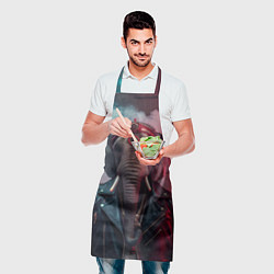 Фартук кулинарный Cyberpunk elephant, цвет: 3D-принт — фото 2