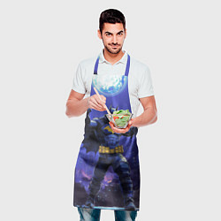 Фартук кулинарный Бэтмен в стойке победителя, цвет: 3D-принт — фото 2