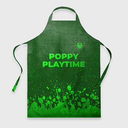 Фартук кулинарный Poppy Playtime - green gradient посередине, цвет: 3D-принт