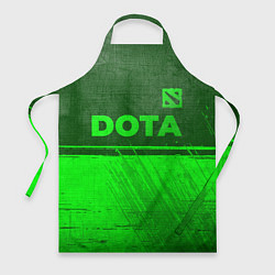 Фартук кулинарный Dota - green gradient посередине, цвет: 3D-принт