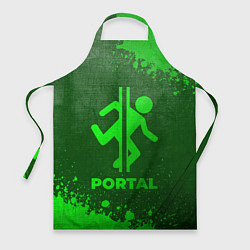Фартук кулинарный Portal - green gradient, цвет: 3D-принт