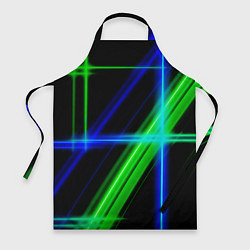 Фартук кулинарный Color blue black green, цвет: 3D-принт