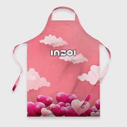 Фартук кулинарный Inzoi сердечки и облака, цвет: 3D-принт