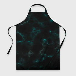 Фартук кулинарный Color black turquoise, цвет: 3D-принт