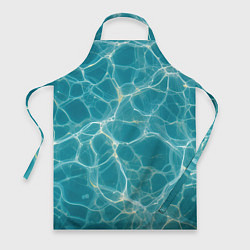 Фартук кулинарный Текстура воды с бликами, цвет: 3D-принт