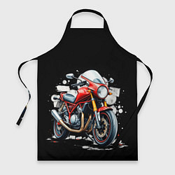 Фартук кулинарный Red Moto, цвет: 3D-принт