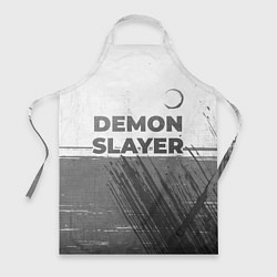 Фартук кулинарный Demon Slayer - white gradient посередине, цвет: 3D-принт