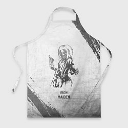 Фартук кулинарный Iron Maiden - white gradient, цвет: 3D-принт