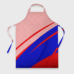 Фартук Красно-синий текстурный с полосами