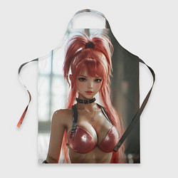 Фартук кулинарный Рыжая девушка с большой грудью, цвет: 3D-принт